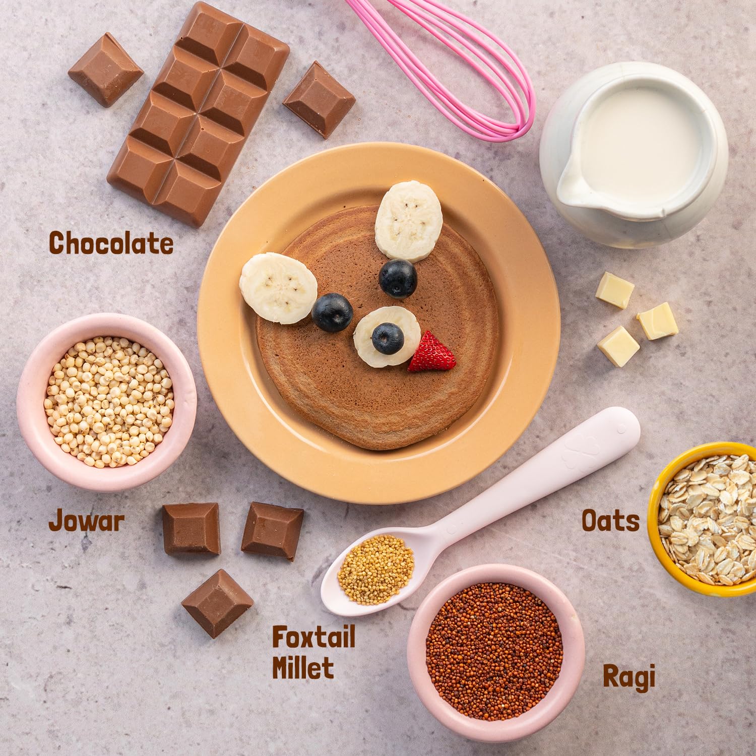 Picture of Slurrp farm millet pancake mix chocolate