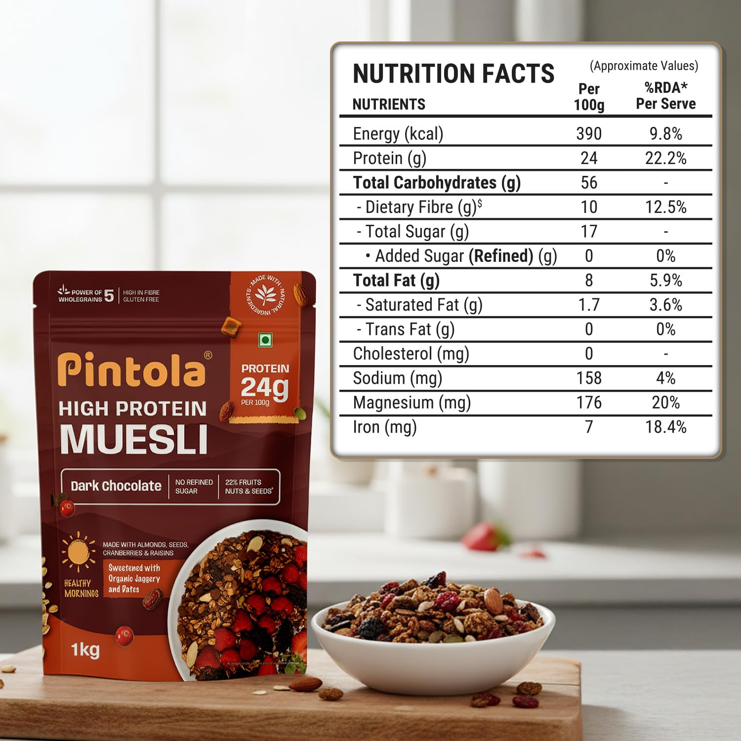 Picture of Pintola Dark chocolate Muesli