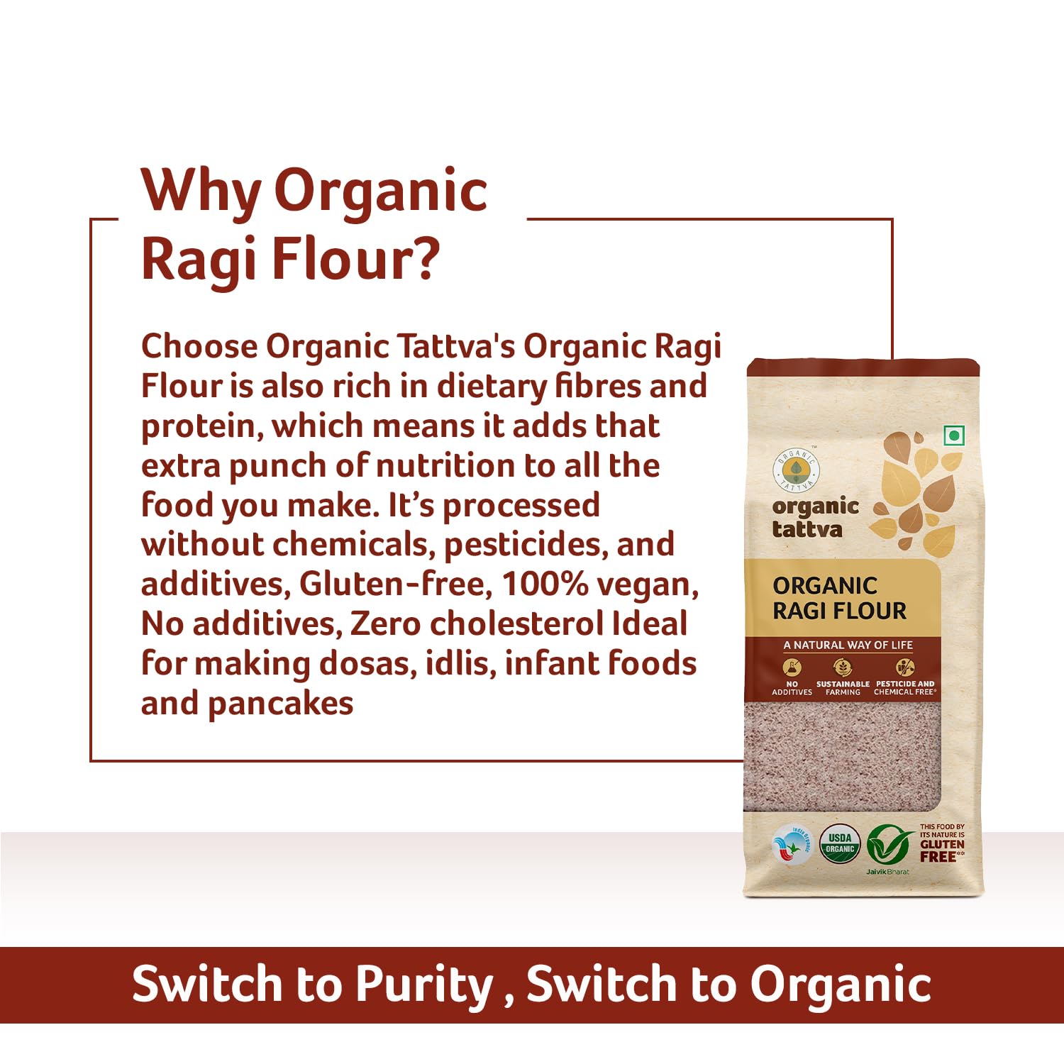Picture of Organic tattva ragi flour