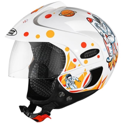 Picture of Studds Marshall Kids Helmet In BD For Adventure Kids 2 year to 5 years Baby Helmet (White and Yellow)