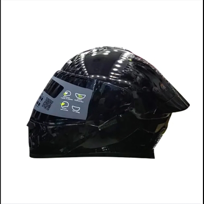 Picture of AEROSTAR AXTER Full Face Glossy  Helmet ISI And Dot Certified (Black)