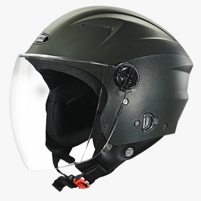 Picture of STUDDS RAY OPEN FACE HIGH QUALITY HELMET (Army Green)