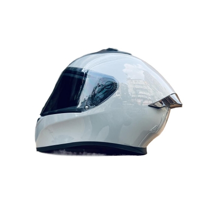 Picture of Bolt Glossy Black full face helmet with dual certification (Grey)