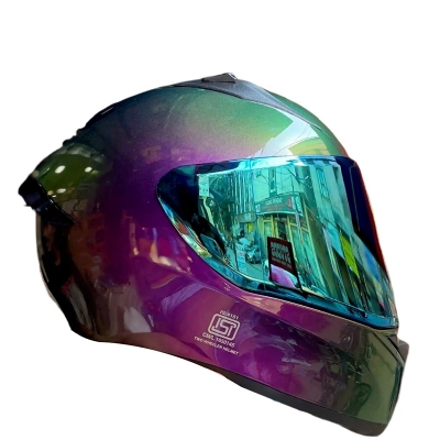 Picture of Bolt Glossy Dual Tone Violet full face helmet with dual certification (Violet)