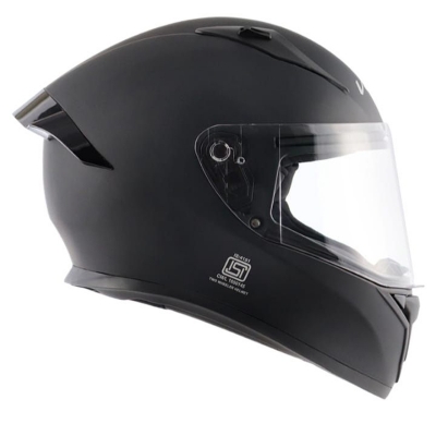 Picture of Bolt Matt Black full face helmet with dual certification (Matte Black)