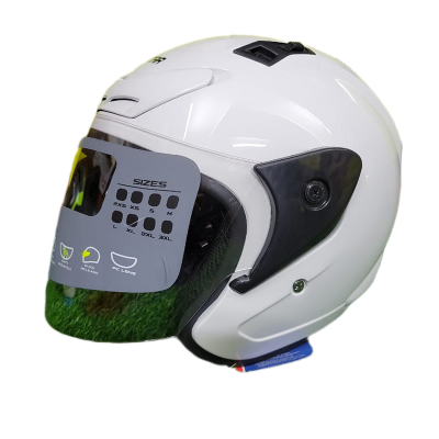 Picture of X-TON PLAIN GLOSSY White CERTIFIED HELMET (White)