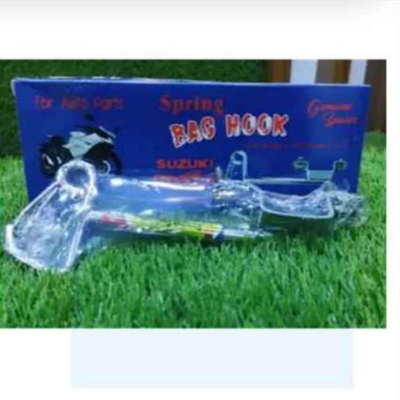 Picture of SS Spring Bag Hook With Upper Cover For Suzu ki Gixxer Bike - Bike Accessories