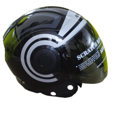 Picture of PULSE DECOR D1 BLACK GREY CERTIFIED HELMET (Black)