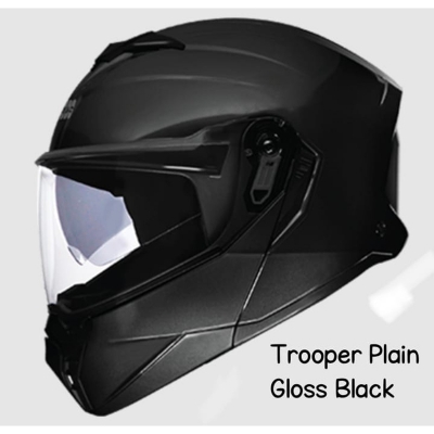 Picture of Studds Tropper Plane Matt Black Certified Helmet (Black)