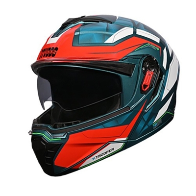 Picture of Studds Trooper D2 Red & Black Full Face Bike Helmet (Black)