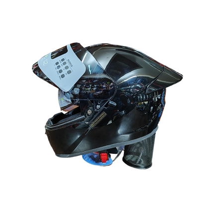 Picture of AEROSTAR AXTER Full Face Helmet ISI And Dot Certified for Men and Women Helmet (Black)