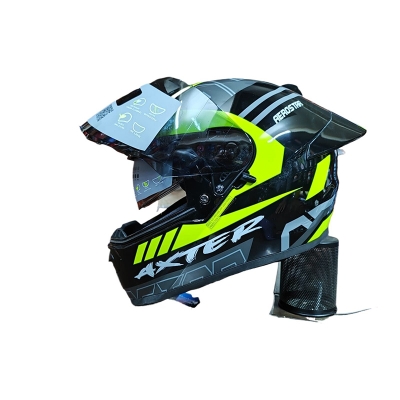 Picture of AEROSTAR AXTER Full Face Helmet ISI And Dot Certified for Men and Women Helmet (Black)