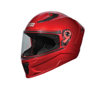 Picture of Studds Raider Super Isi Certified Full Face Helmet for Motorcycling with Spoiler&Clear Visor (Black-L) (Red)