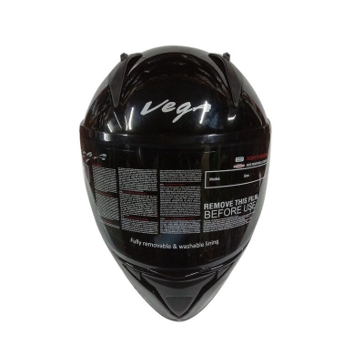 Picture of Bolt Bunny Glossy Black full face helmet with dual certification. (Black)