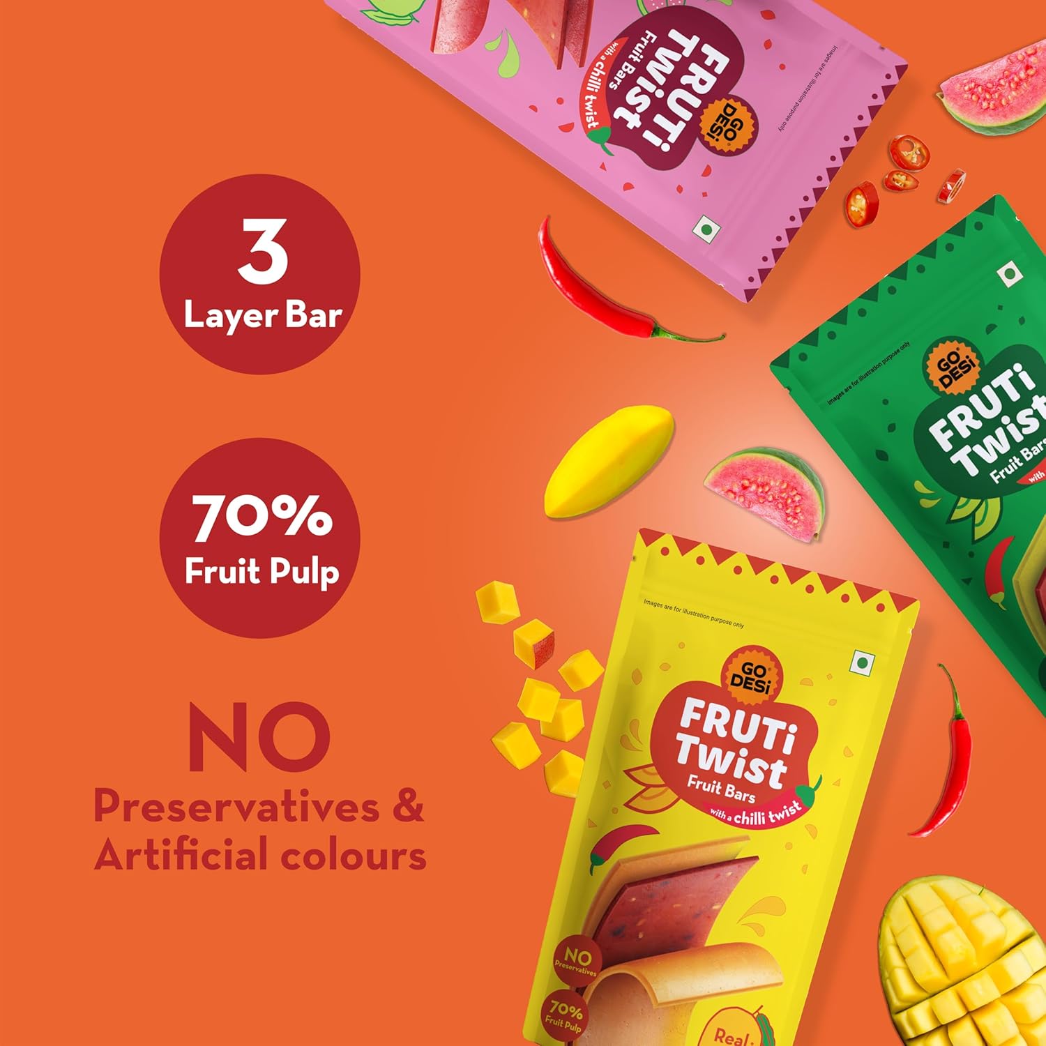 Picture of Go Desi Fruit Bar ( Real Aam)