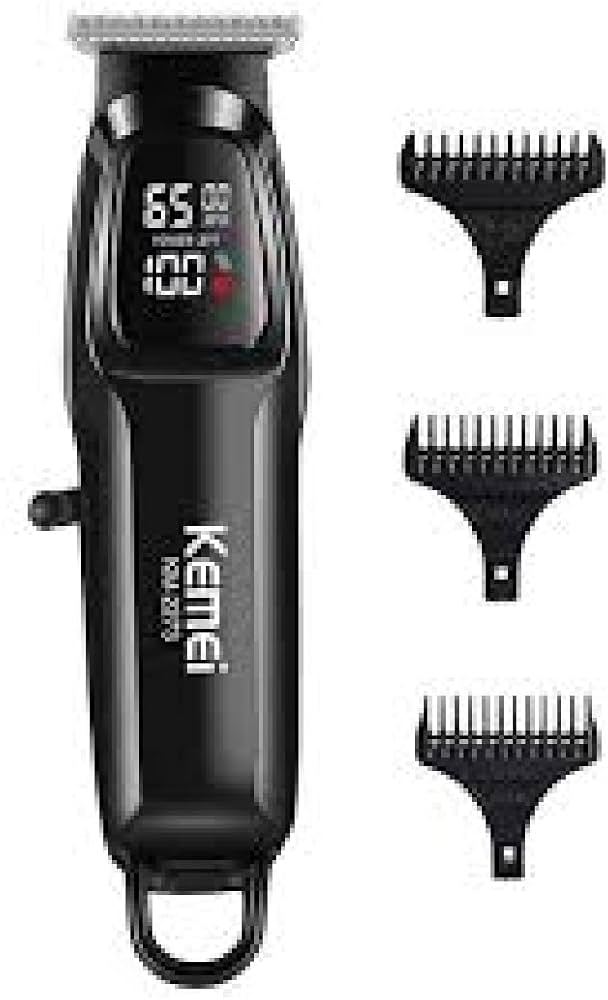 Picture of KEMEI KM-2273 Professional Mens Hair Cutting Wireless Trimmer LED Display Haircut 1800mah Lithium Battery