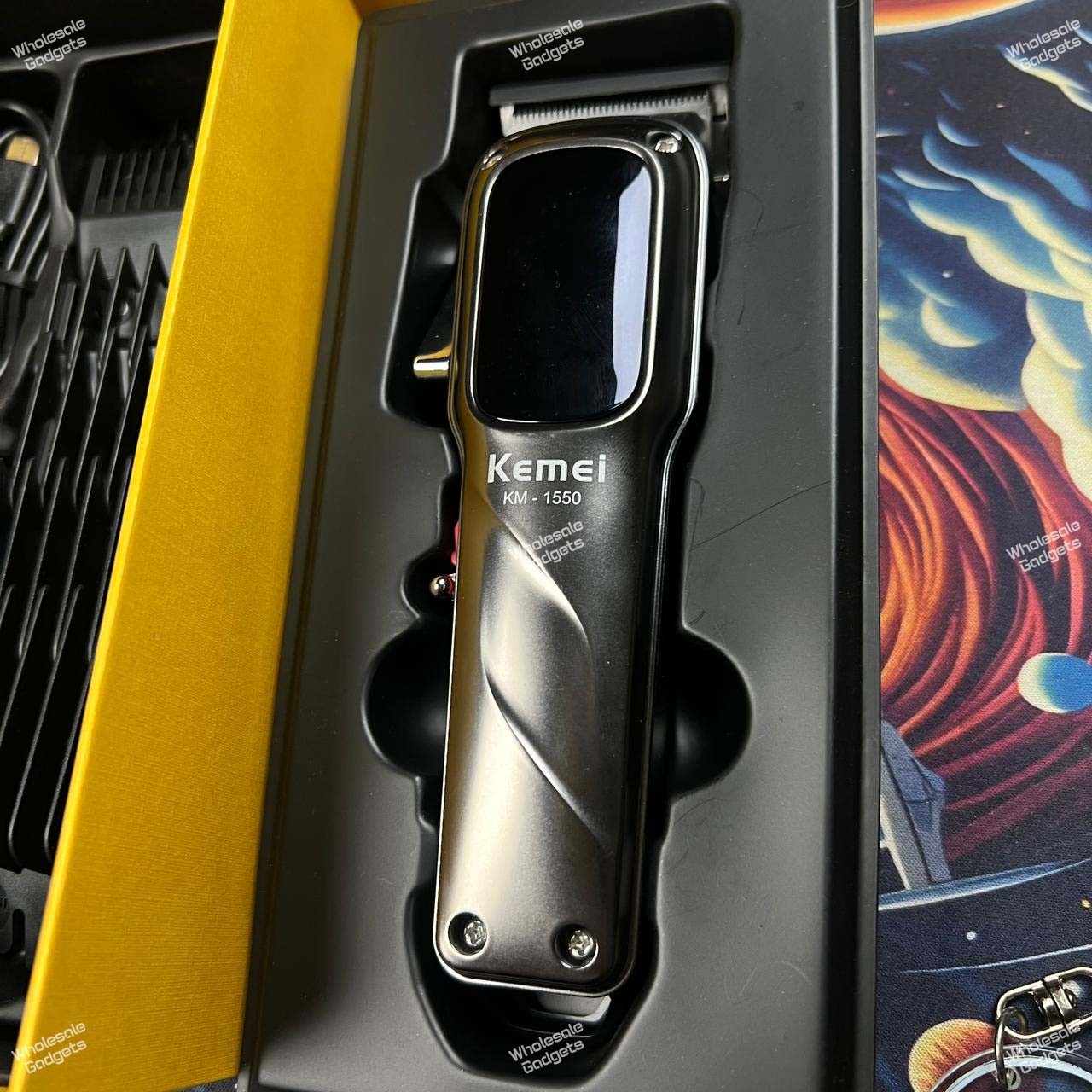 Picture of Kemei KM-1550 Professional Hair Clipper and Beard Trimmer Professional Hair Clipper and Beard Trimmer Salon Series for Men