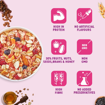 Picture of Bagrrys fruit & Nut muesli 750gm 