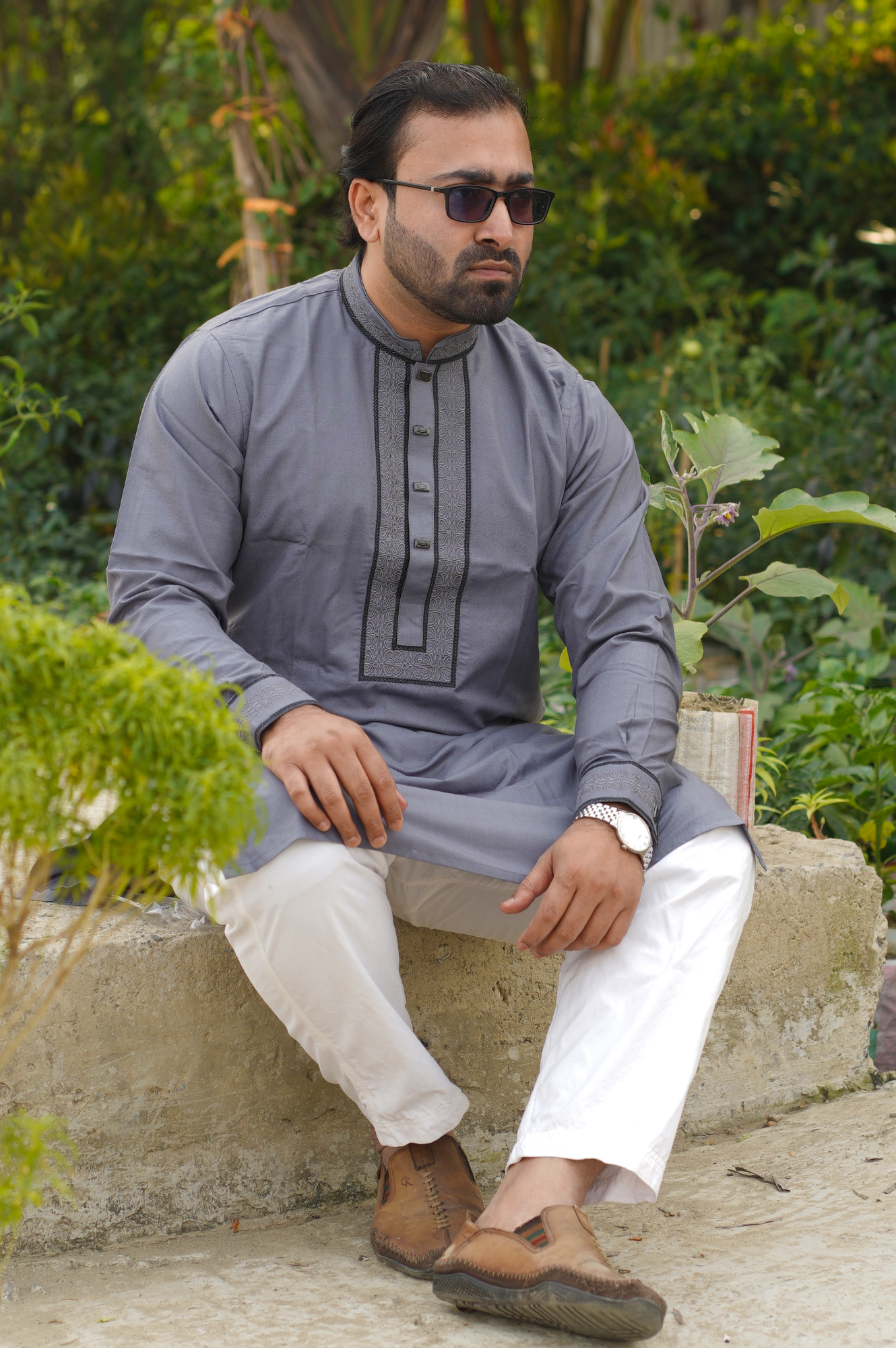Picture of Solid Premium Cotton Punjabi