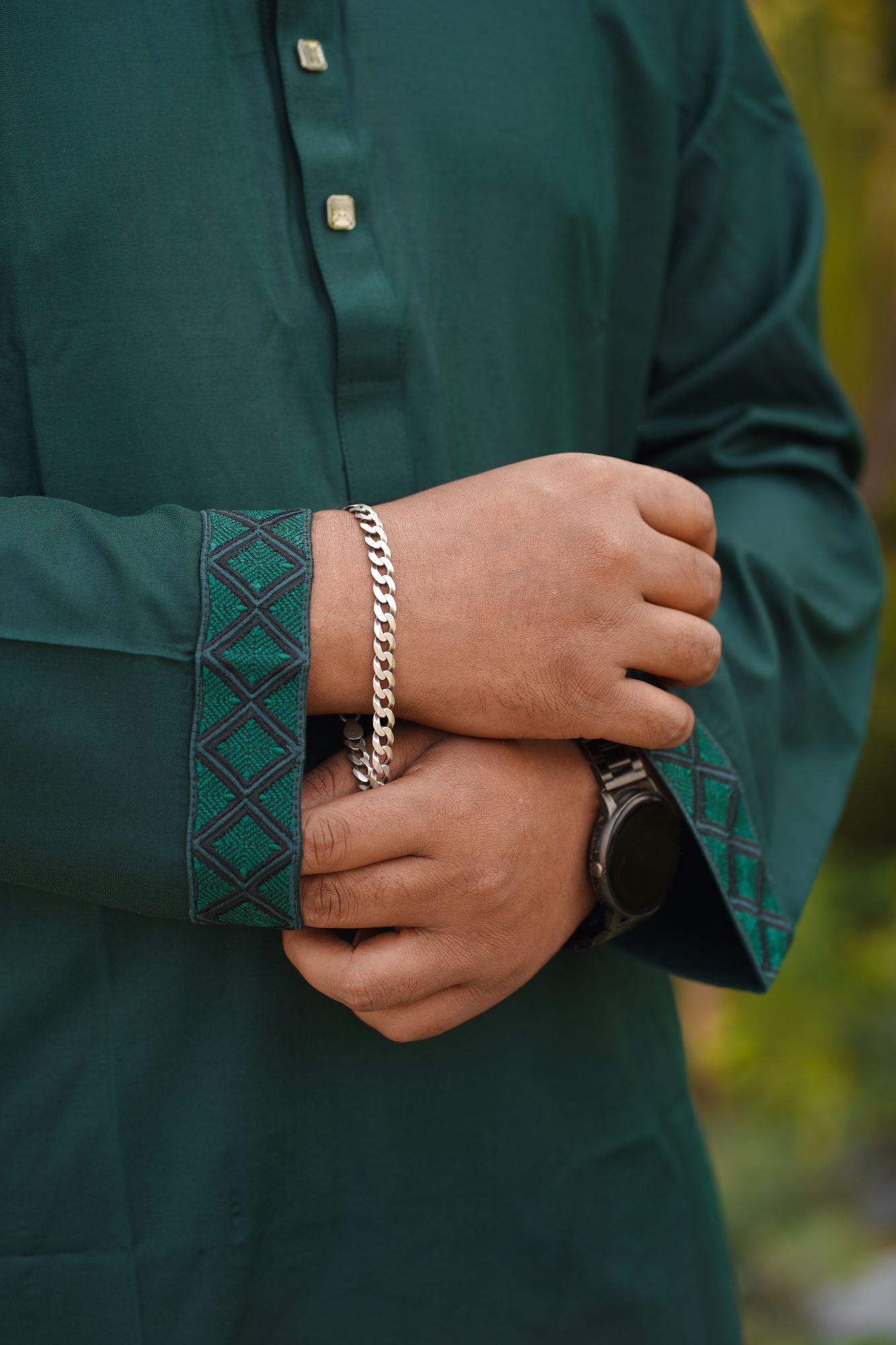 Picture of Classic Green Cotton Panjabi