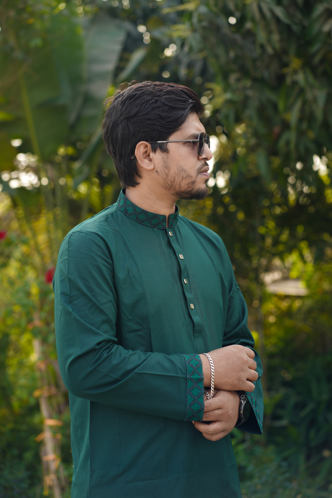 Picture of Classic Green Cotton Panjabi