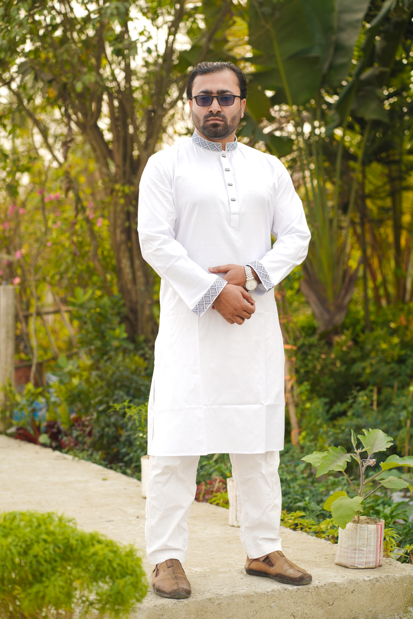 Picture of Classic White Cotton Panjabi
