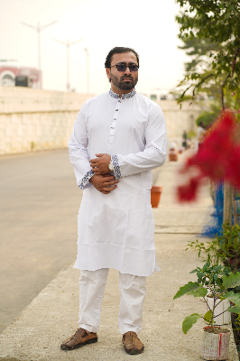 Picture of Classic White Cotton Panjabi