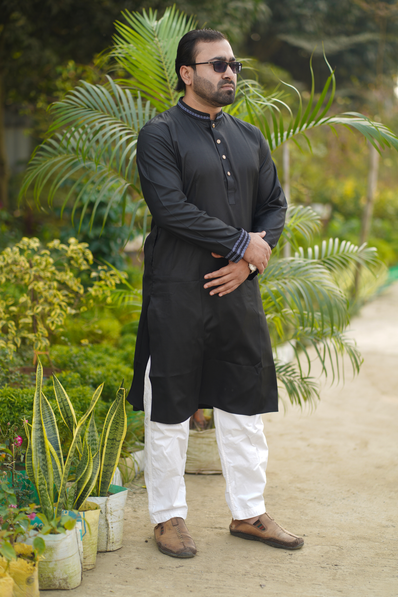 Picture of Classic Black Cotton Panjabi