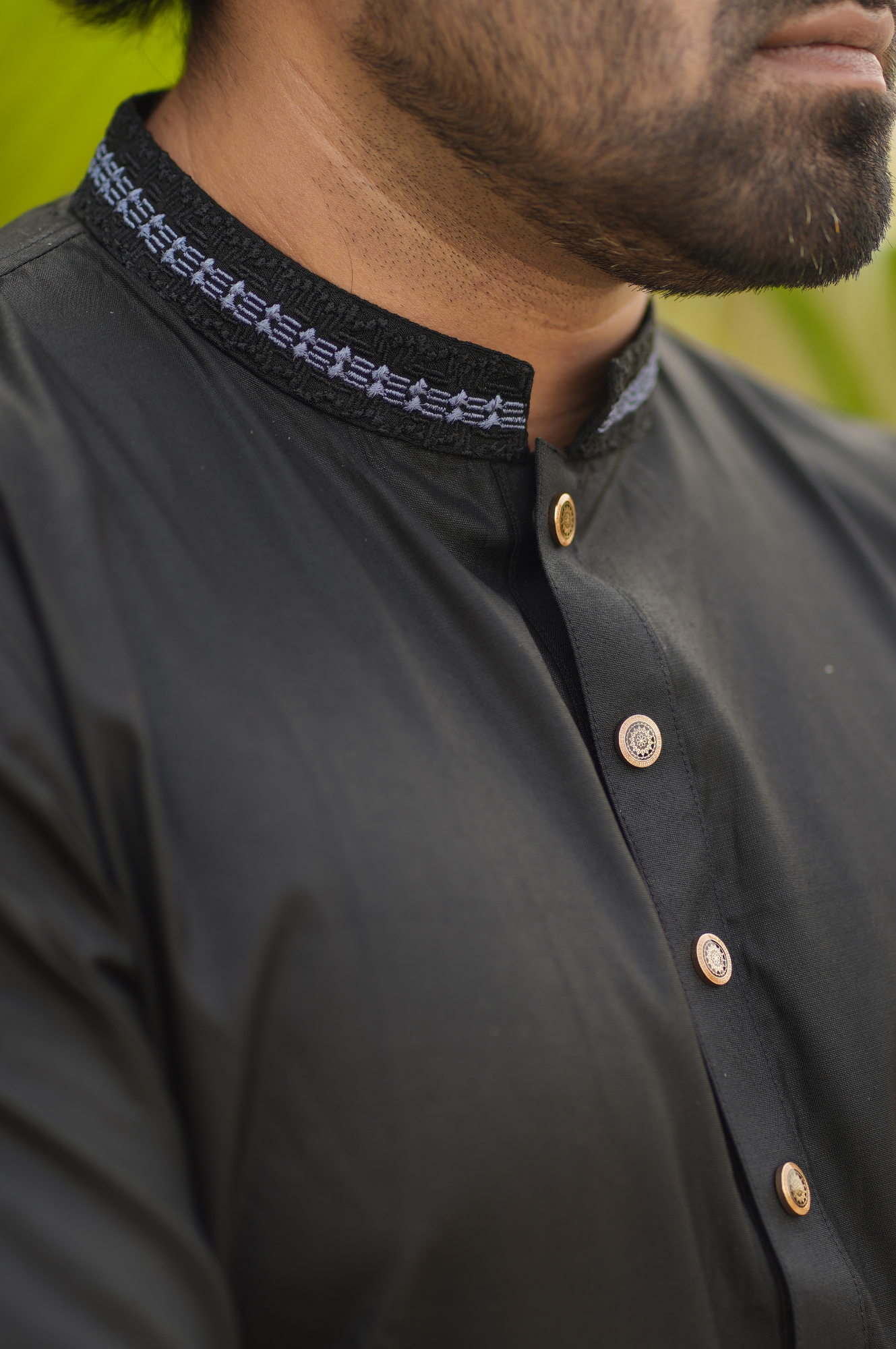 Picture of Classic Black Cotton Panjabi