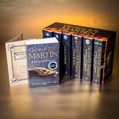 Picture of Upscaled Quality - A GAME OF THRONES 7 VOLUME BOOK BOX SET SONG OF ICE AND FIRE GEORGE R R MARTIN - Innovative Design - Expression of Yourself