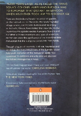 Picture of One Hundred Years of Solitude (International Writers S.) Paperback