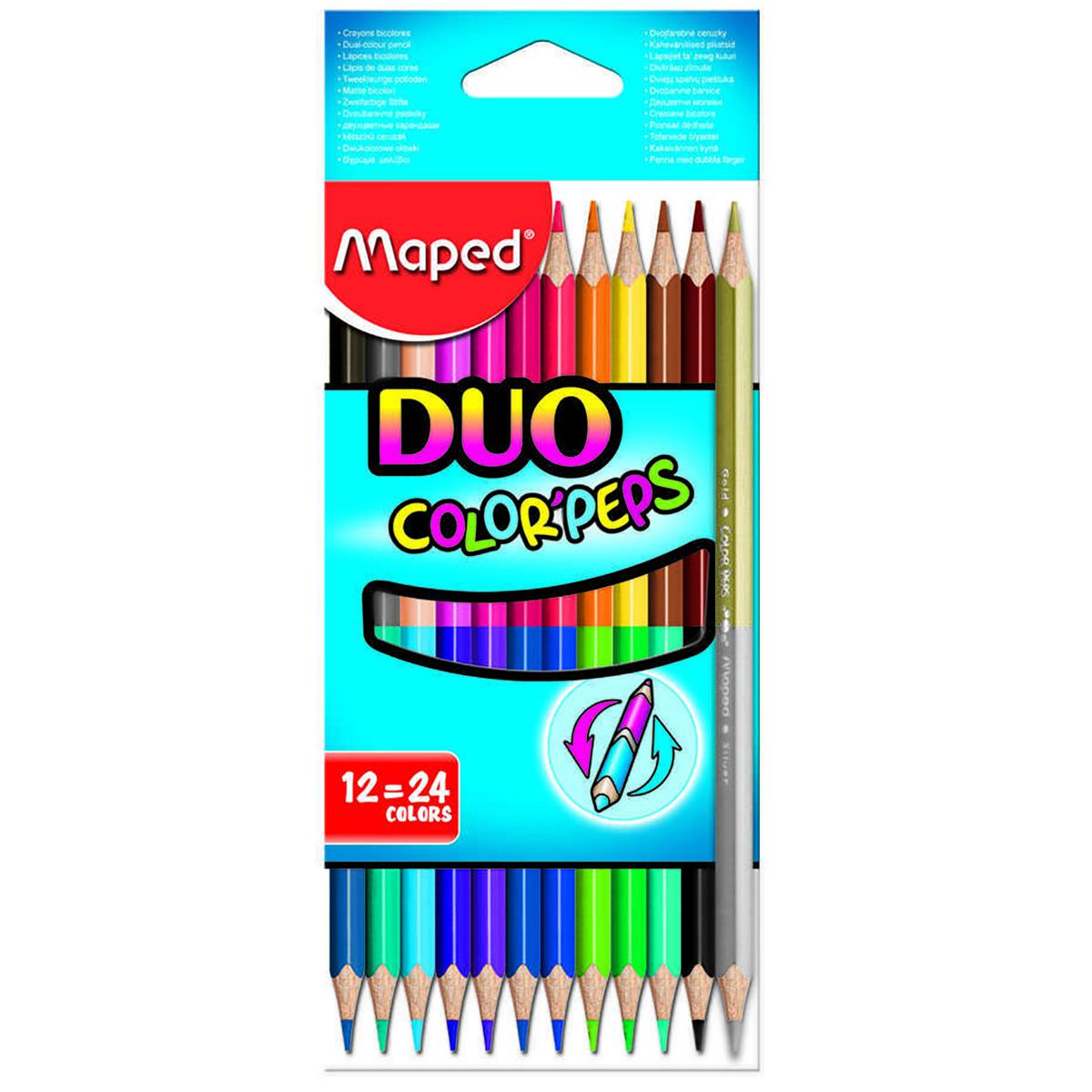 Picture of Maped Color'Peps Duo Tip Colored Pencils12=24 Color - 829600