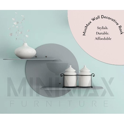 Picture of Metal Wall Decorative Rack, Wall Hanging Rack (1 Piece) Gold