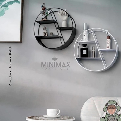 Picture of Minimax Circular Ironwork Wall Hangings Rack Black
