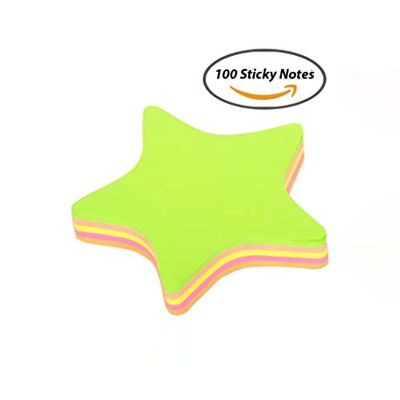 Picture of Multi color sticky note -Star- (3x3 inch) - 100 sheet