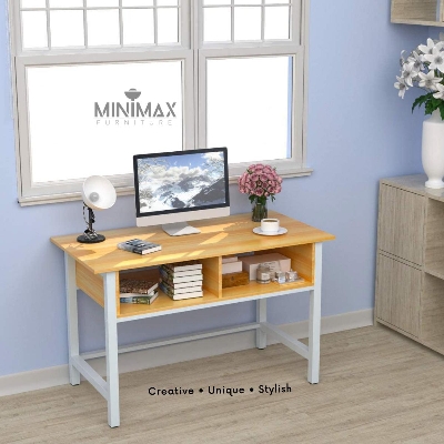 Picture of MiniMax Home Office Desk with 2 Drawers Peach