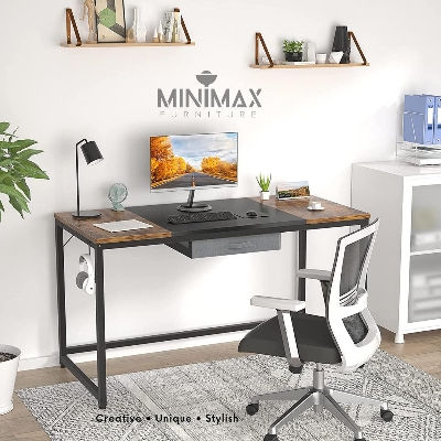 Picture of MiniMax Computer Desk with Single Drawer Peach