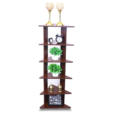 Picture of Wall Mount Wall Corner Shelf Brown