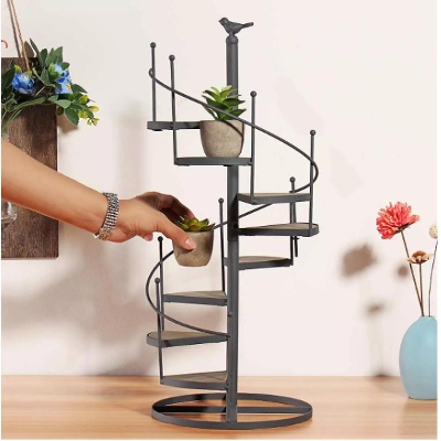 Picture of Minimax Modern Decorative Metal Plant Rack Black