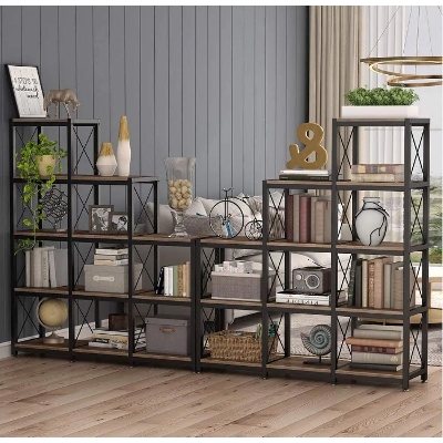 Picture of Minimax 24 তাক মই বুকশেল্ফ, শিল্প কর্নার বুকশেল্ফ - book shelf Multicolor