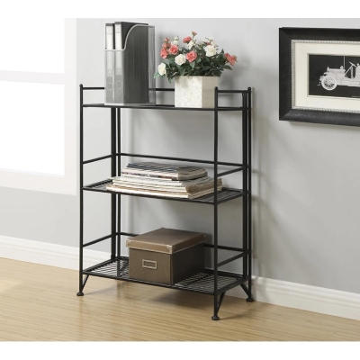 Picture of Minimax  3-Tier Wide Folding Shelf Black