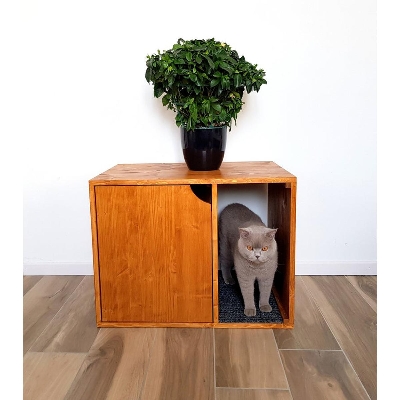 Picture of Minimax Cat Litter Box Cabinet  ( L 50cm x  W 70cm x H 54 cm. )