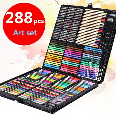 Picture of 288pcs / set Kids Colors Pencil Drawing Art Set Painting Art Marker Pen Set Color Pen Brush Drawing Tool Art School