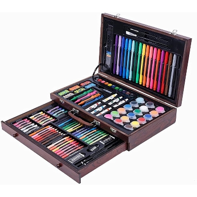 Picture of 123pcs / set Kids Colors Pencil Drawing Art Set Painting Art Marker Pen Set Color Pen Brush Drawing Tool Art School