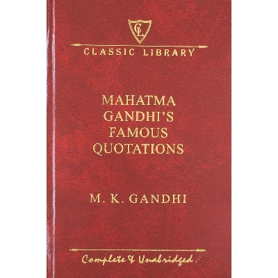 Picture of Mahatma Gandhi's Famous Quotations (Wilco Classic Library) Hardcover
