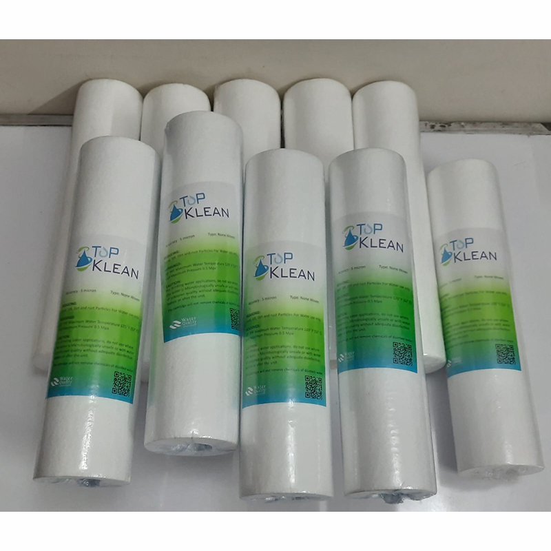 Picture of 10 pcs PP Sediment Filter - Cartridge 10"- White (5-micron) TOP KLEAN