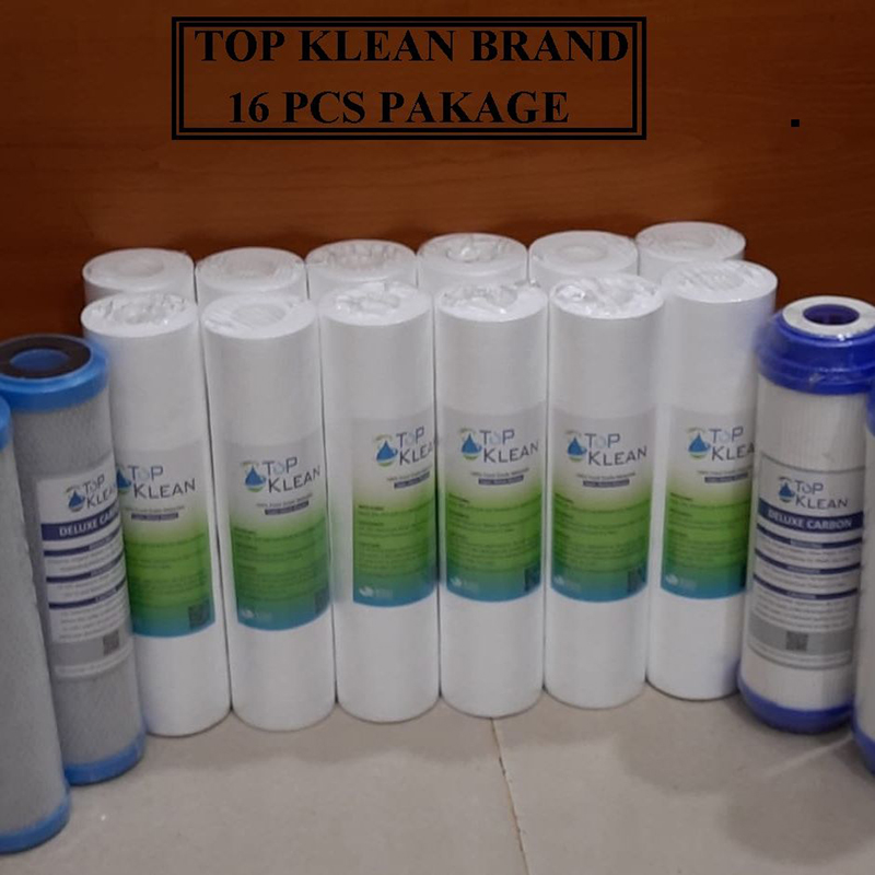 Picture of Sediment Filter PP -12 Pcs, CTO Net Carbon-2 Pcs, UDF Box Carbox-2 Pcs ( 16 Pcs Package) TOP KLEAN