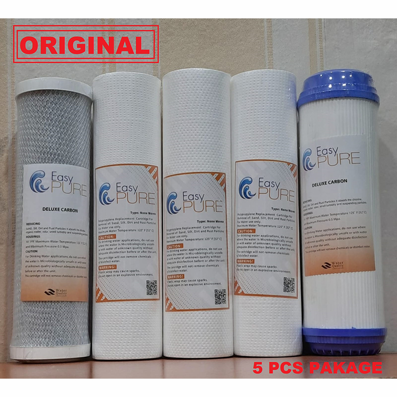 Picture of সেডিমেন্ট ফিল্টার pp (1 মাইক্রন)-3 পিস, cto নেট কার্বন-1 পিস এবং 10 "udf বক্স Carbox-1 পিস (5 পিস প্যাকেজ)