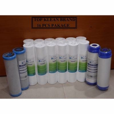 Picture of Sediment Filter PP -12 Pcs, CTO Net Carbon-2 Pcs, UDF Box Carbox-2 Pcs ( 16 Pcs Package) TOP KLEAN