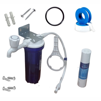 Picture of 10 Inch Water Filter Purifier with all Accessories for Household Iron Removal Water Cartridge Filter (FULL PAKAGE)